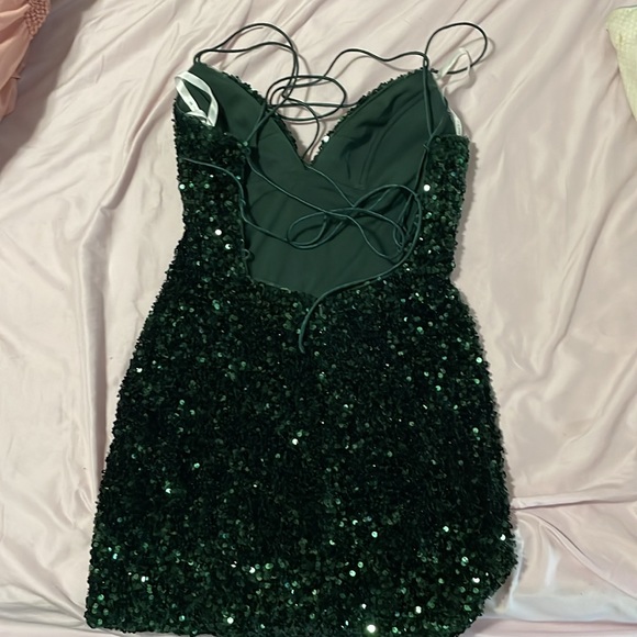 Used only once!!! Homecoming and prom dress!!! Very pretty, laces in back! - Picture 2 of 3